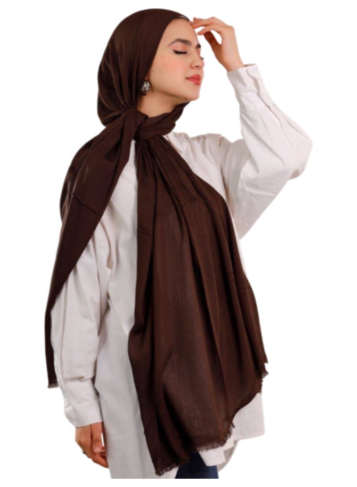 Premium Cotton Modal "Sponge" Hijab - Soft & Non-Slip Headscarf - Image 1